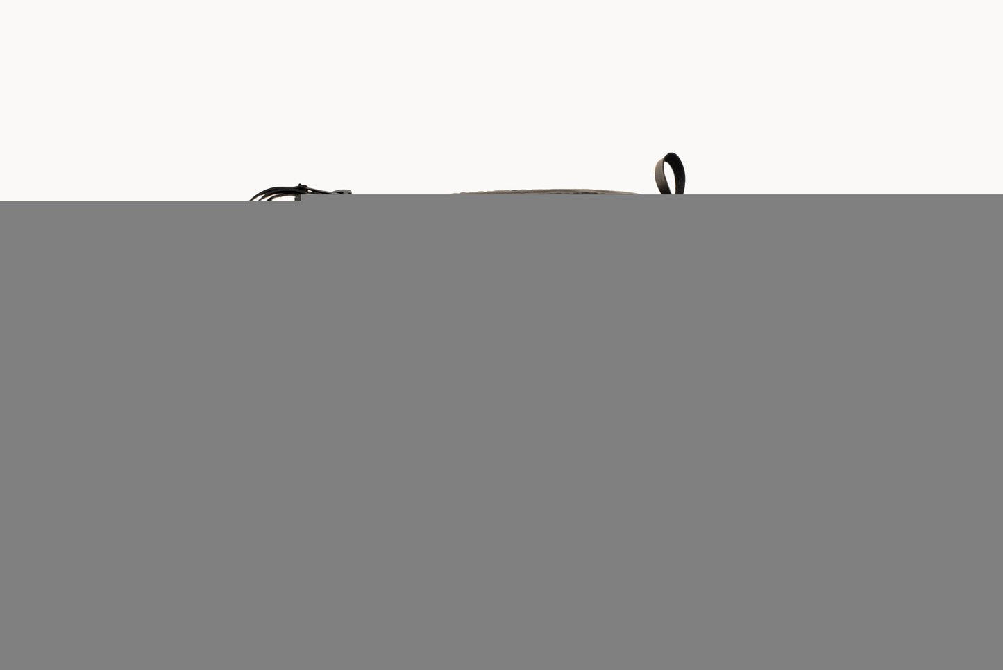 Leather Cosmetic Bag, Black - Medium