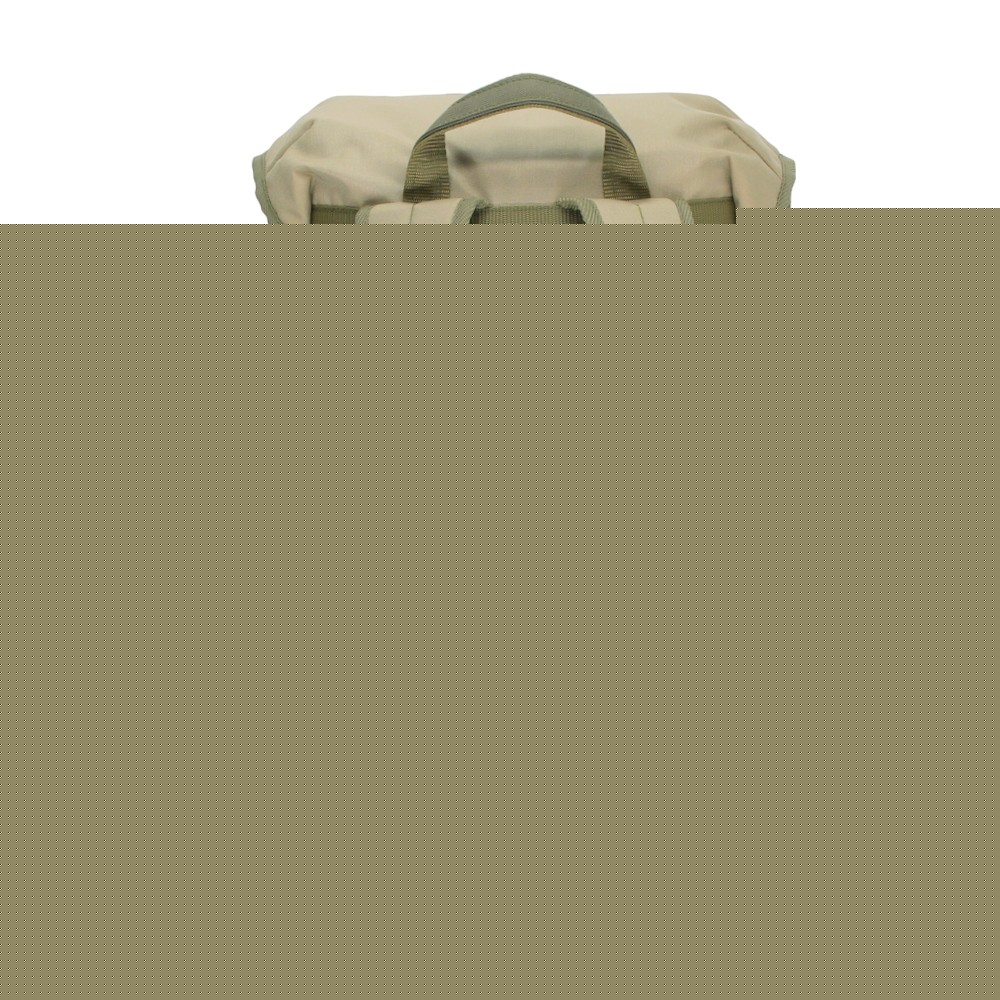 Cafe Backpack - Khaki & Beige